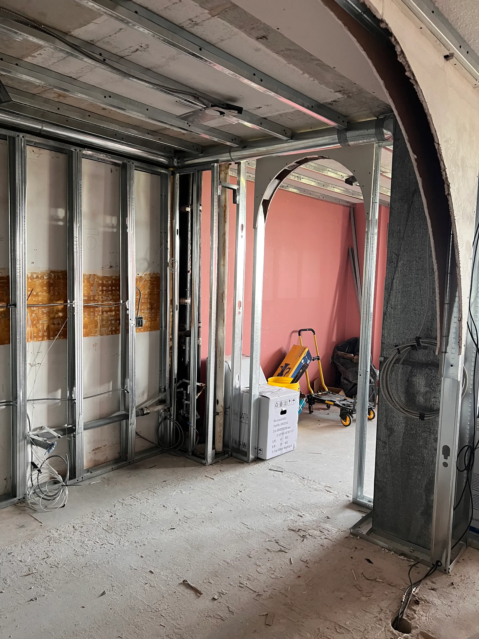 3000 Bathurst interior renovation during construction