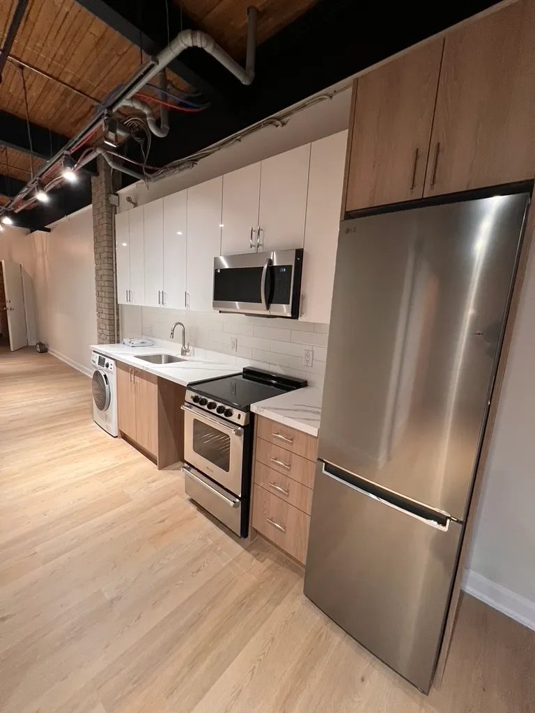 Completed 34 Noble kitchen with new cabinetry and appliances