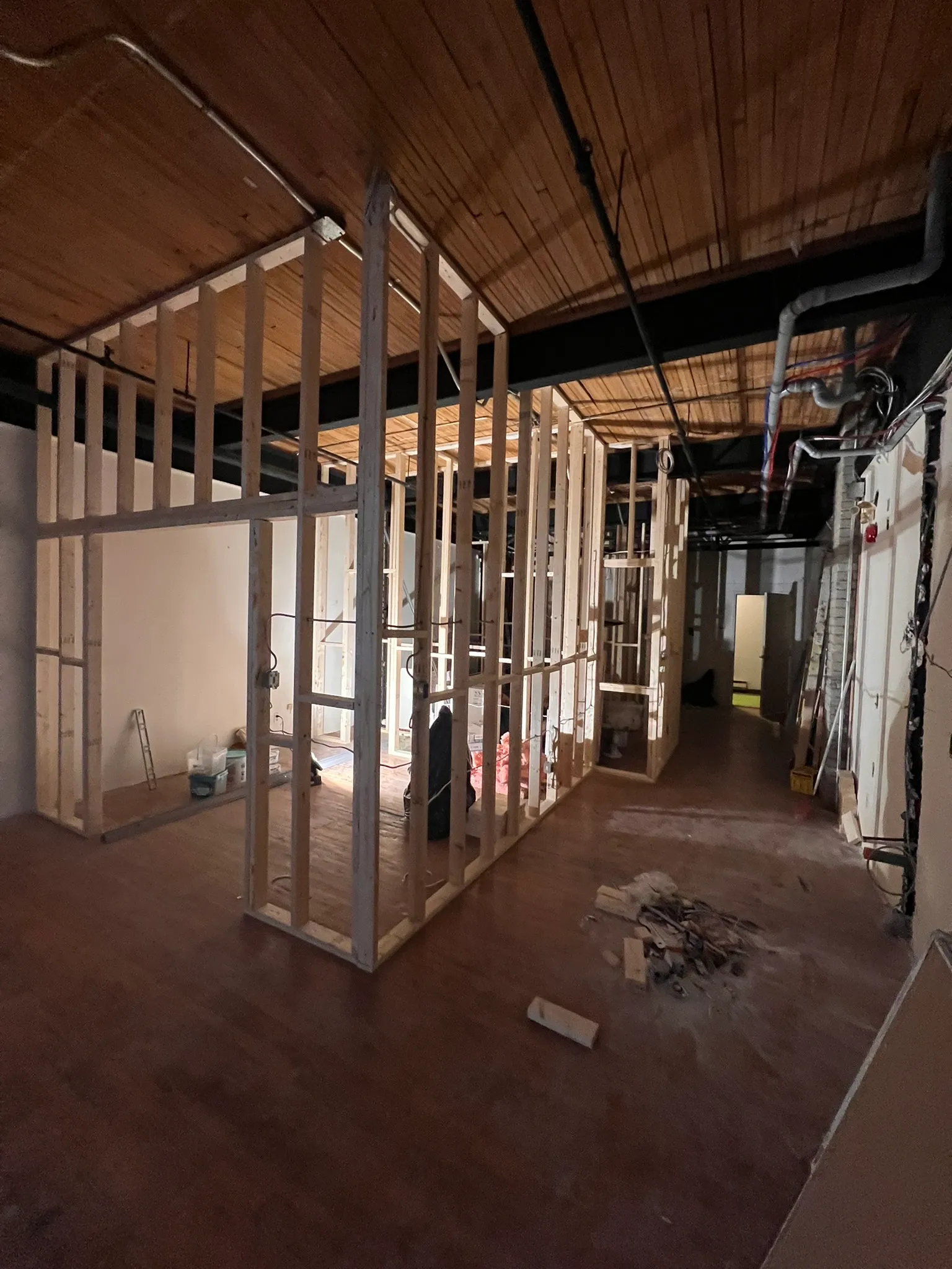 34 Noble interior renovation during framing