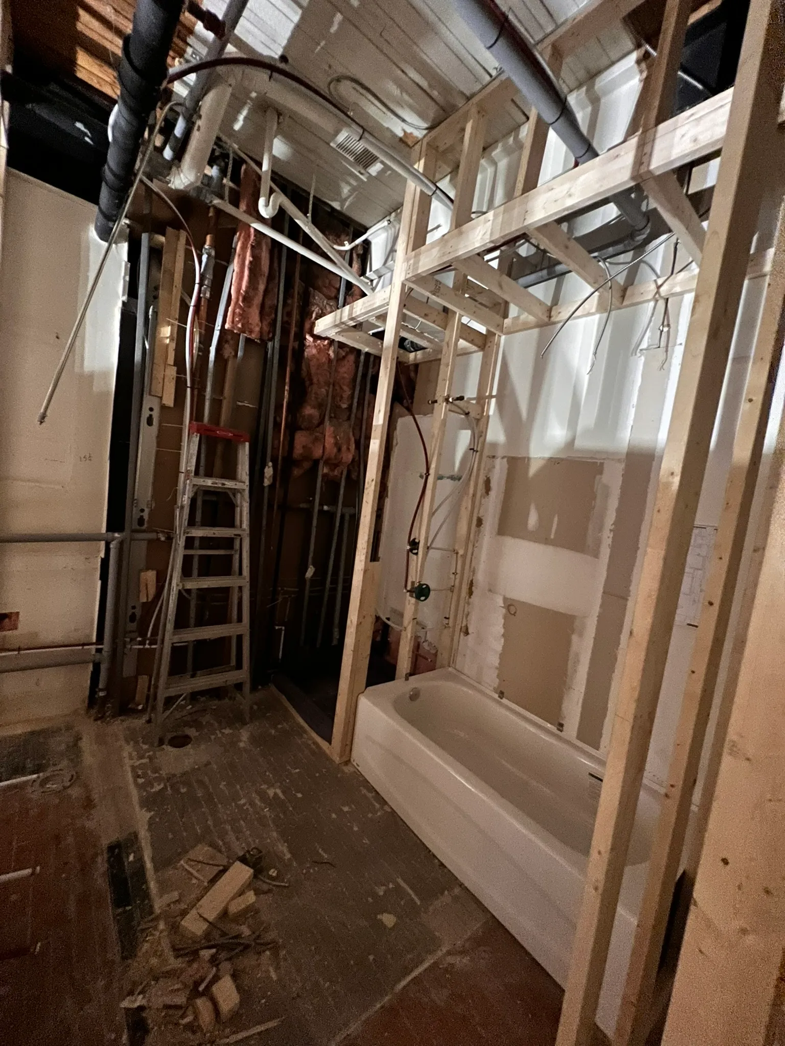 34 Noble bathroom framing and rough-in